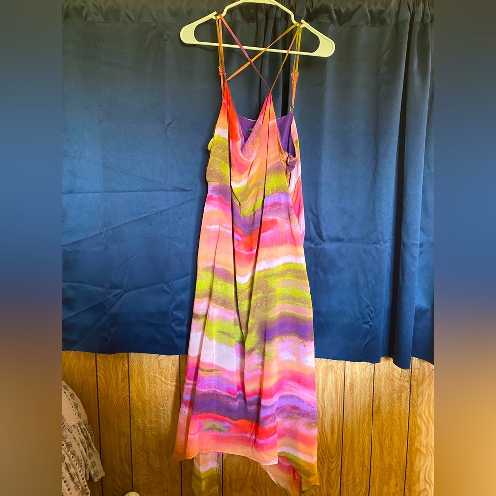 2XL Wild Fable Multicolor Spaghetti Strap Dress
